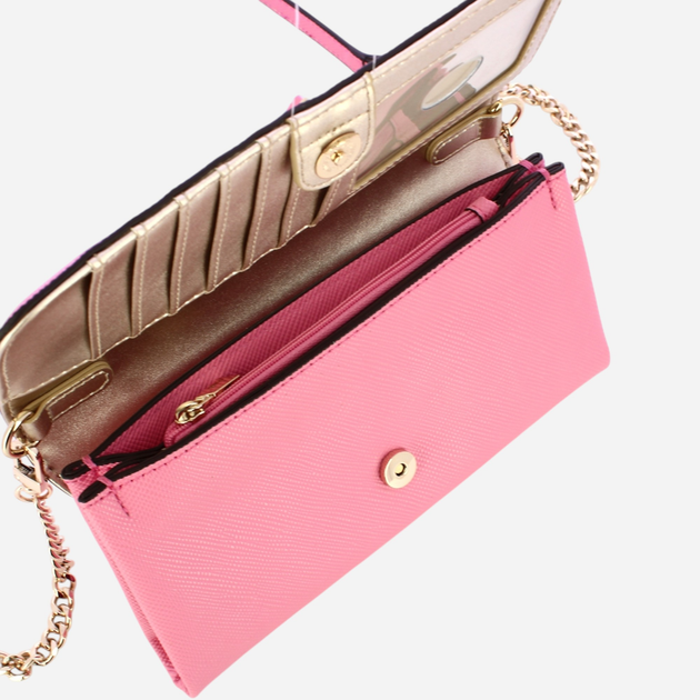 Torebka crossbody damska mała Guess Noelle HWZG7879750-PIN Różowa (800070326085) - obraz 4