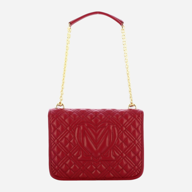 Torebka crossbody damska Love Moschino Borsa Quilted JC4000PP1LLA0552 Czerwona (800070326561) - obraz 2