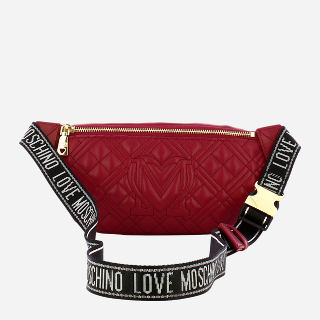 Сумка поясна жіноча Love Moschino Marsupio Quilted JC4003PP1LLA0552 Червона (800070326564) - зображення 2