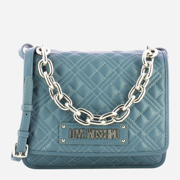 Torebka crossbody damska mała Love Moschino Borsa Chunky Chain JC4024PP1FLA0707 Ciemnogranatowa (800070301965) - obraz 1