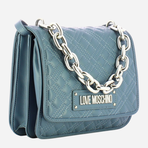 Torebka crossbody damska mała Love Moschino Borsa Chunky Chain JC4024PP1FLA0707 Ciemnogranatowa (800070301965) - obraz 3