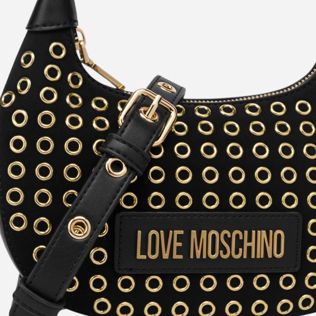 Torebka hobo damska mała Love Moschino Borsa JC4058PP1LLH100A Czarna (800070326591) - obraz 4
