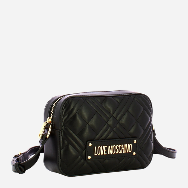 Torebka crossbody damska mała Love Moschino Borsa Quilted JC4150PP1LLA0000 Czarna (800070326568) - obraz 3