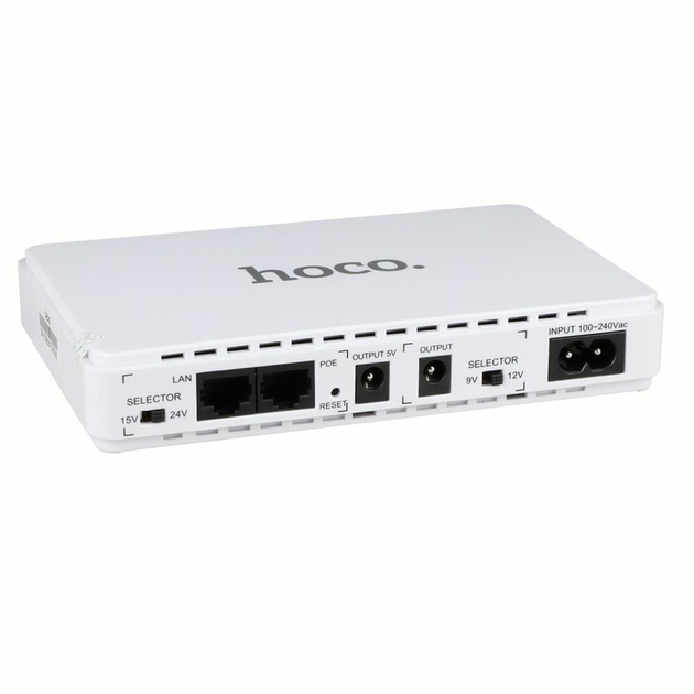 ДБЖ для роутера Hoco DB25 UPS White - зображення 2