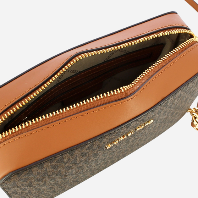 Torebka crossbody damska mała Michael Kors 32F8GF5M2B-200 Brązowa (800070263197) - obraz 4
