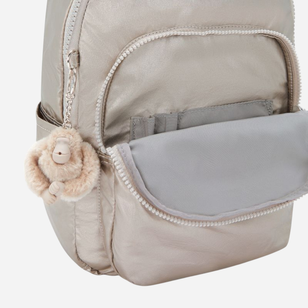 Plecak damski 14.2L Kipling Seoul S KPKI378948I1001 Złocisty (800070272456) - obraz 7