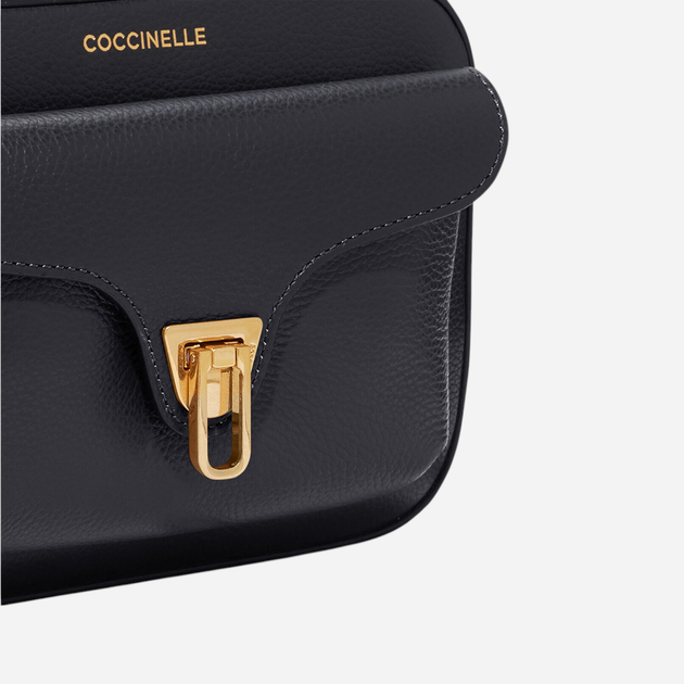 Torebka crossbody damska skórzana Coccinelle Beat E1MF6150201-001 Czarna (800070282304) - obraz 3
