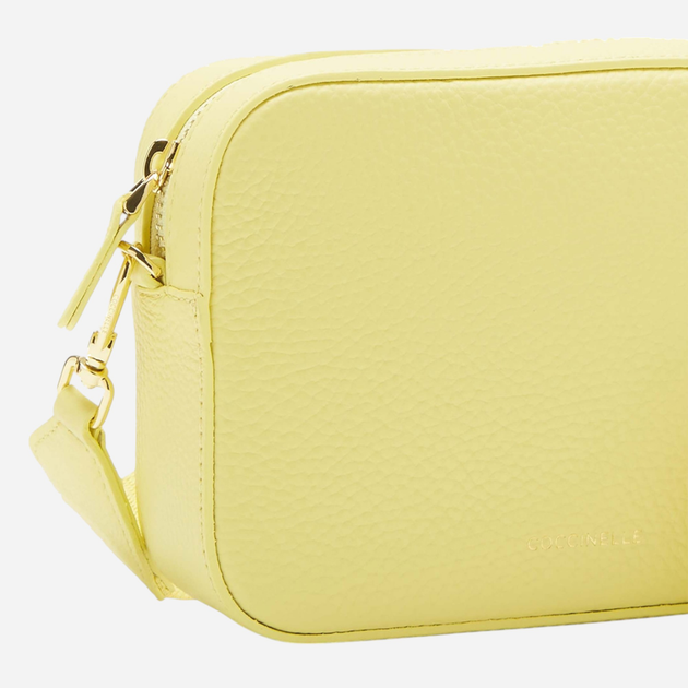 Torebka crossbody damska skórzana Coccinelle Tebe E5MN555M301-G61 Żółta (800070316475) - obraz 3