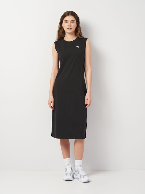 Платье миди летнее женское Puma Ess Dress 68564301 L Black (4067983669965) - изображение 1