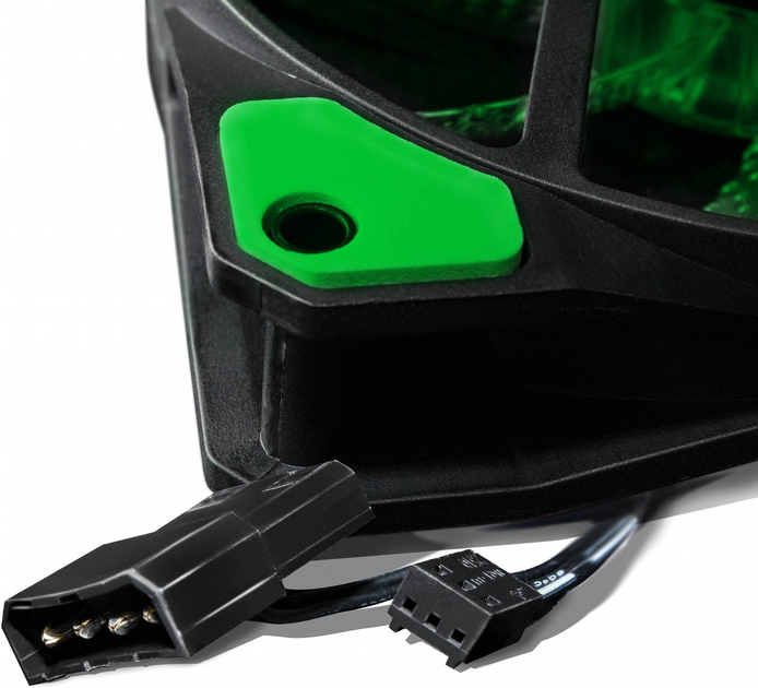 Вентилятор для корпуса Frime Iris LED Fan 15LED Green, 120mm (FLF-HB120G15) - изображение 2