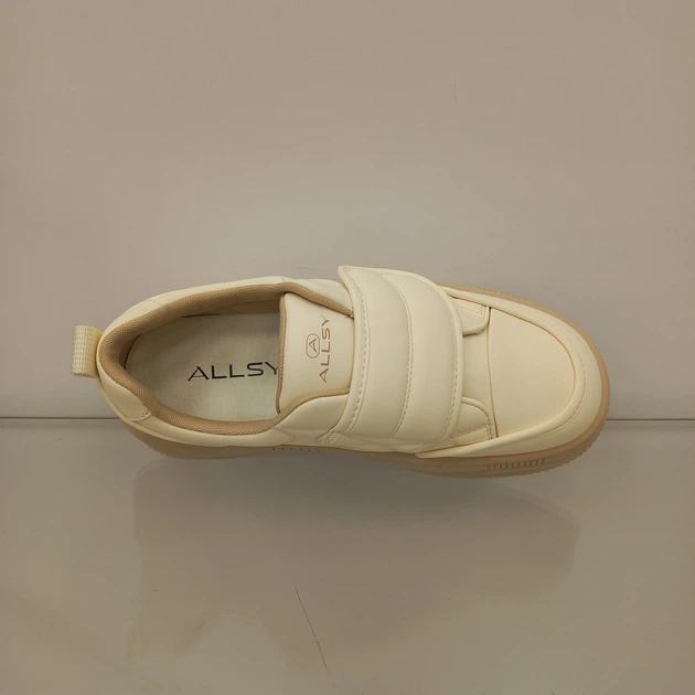 Лоферы с липучкой на модной платформе ALLSY C7006-8 38 молочные - Фото 8 Лоферы с липучкой на модной платформе ALLSY C7006-8 38 молочные - изображение 8
