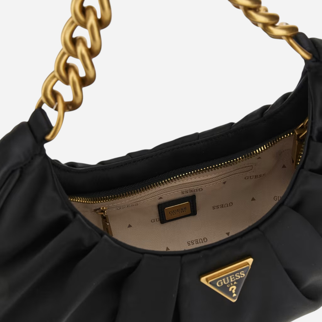 Torebka hobo damska Guess Tori HWEB6856120-BLA Czarna (800070316617) - obraz 3