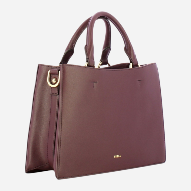 Сумка шопер жіноча з натуральної шкіри Furla Nuvola M WB01336BX20452516S1007 Фіолетова (800070331310) - зображення 3