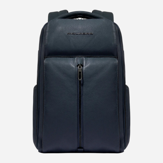 Plecak męski skórzany 21.5L Piquadro CA6451W130/BLU Ciemnogranatowy (800070326387) - obraz 1
