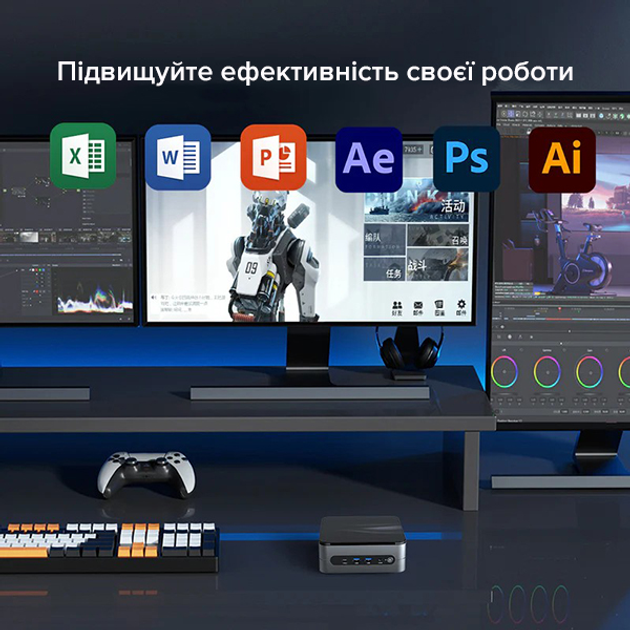 Витринный образец Игровой Мини-ПК Acepc WizBox AI F1M на Intel Ultra 5 125H 32/512 ГБ - изображение 5