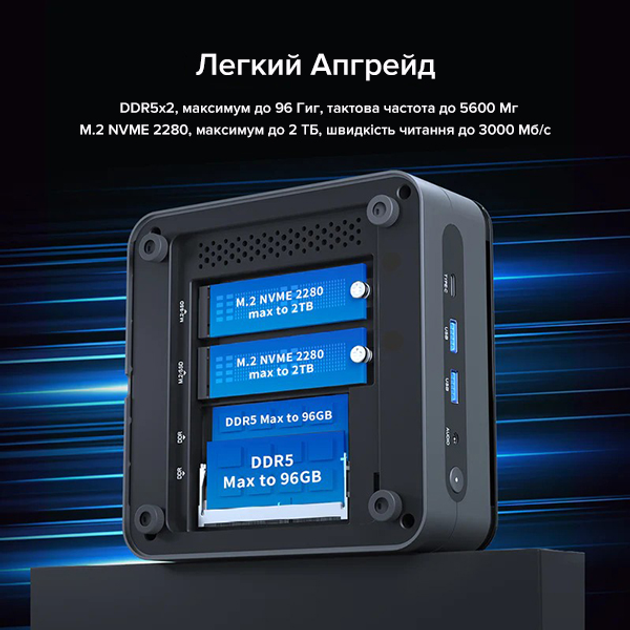 Витринный образец Игровой Мини-ПК Acepc WizBox AI F1M на Intel Ultra 5 125H 32/512 ГБ - изображение 7