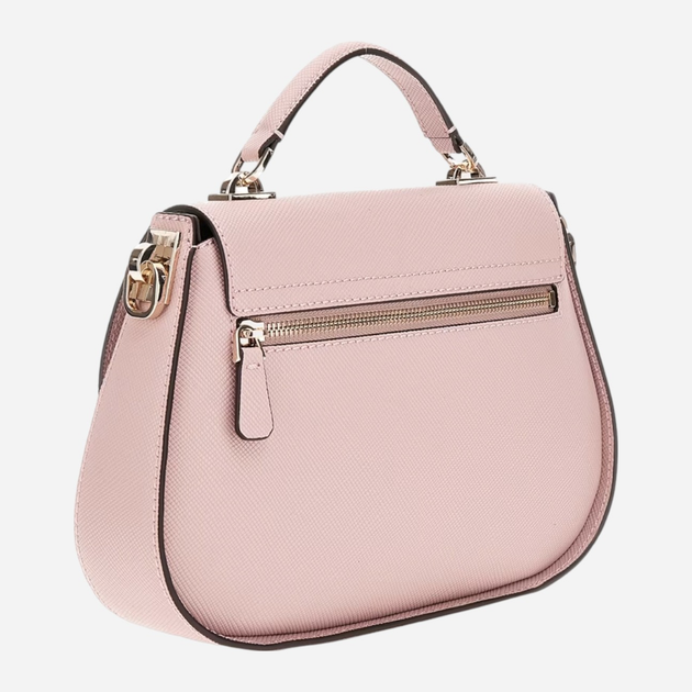 Сумка жіноча середня Guess Eco Jazlynn HWEZG952320-ROS Рожева (800070334882) - зображення 2