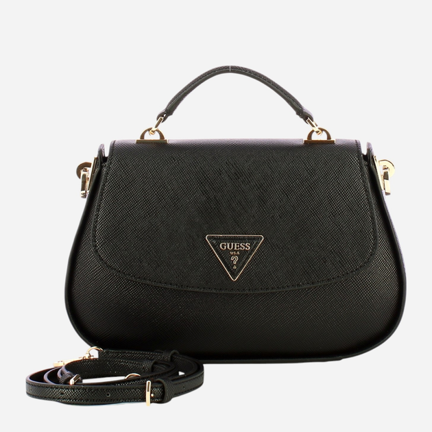 Сумка жіноча середня Guess Eco Jazlynn HWEZG952320-BLA Чорна (800070334881) - зображення 4
