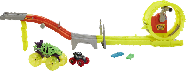 Zestaw do zabawy Hot Wheels Monster Trucks Power Smashers Ultrawyścig (0194735237470) - obraz 2