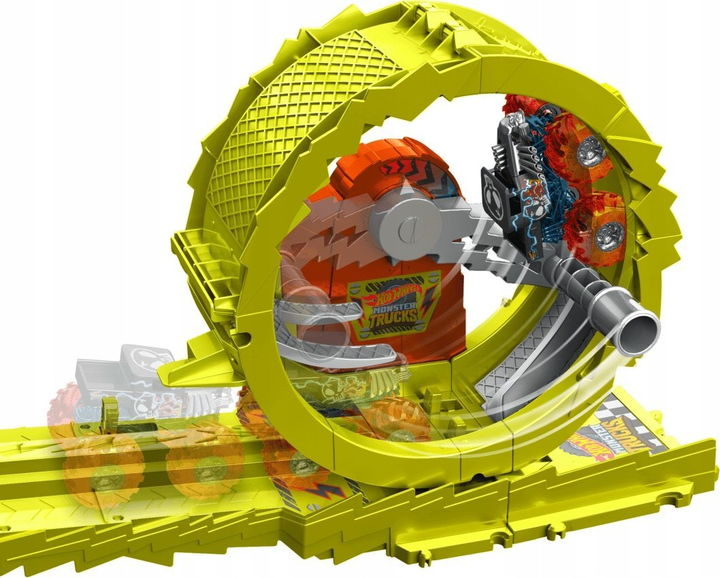 Ігровий набір Hot Wheels Monster Trucks Power Smashers Ультра Перегони (0194735237470) - зображення 6