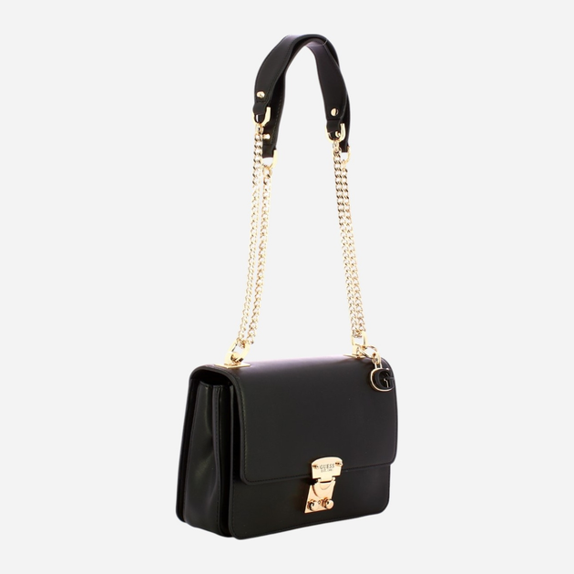 Сумка крос-боді через плече жіноча маленька Guess Eliette HWVG9225210-BLA Чорна (800070316736) - зображення 3
