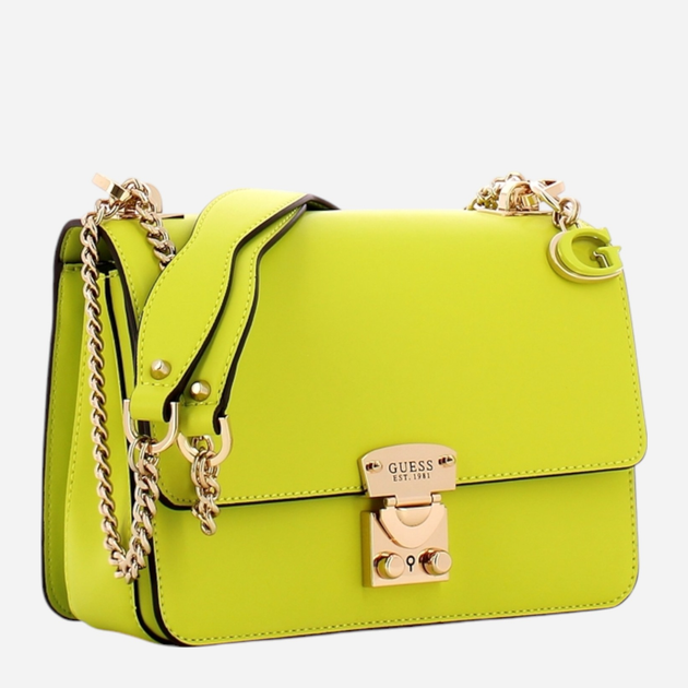 Сумка крос-боді через плече жіноча маленька Guess Eliette HWVG9225210-CHU Зелена (800070316737) - зображення 3