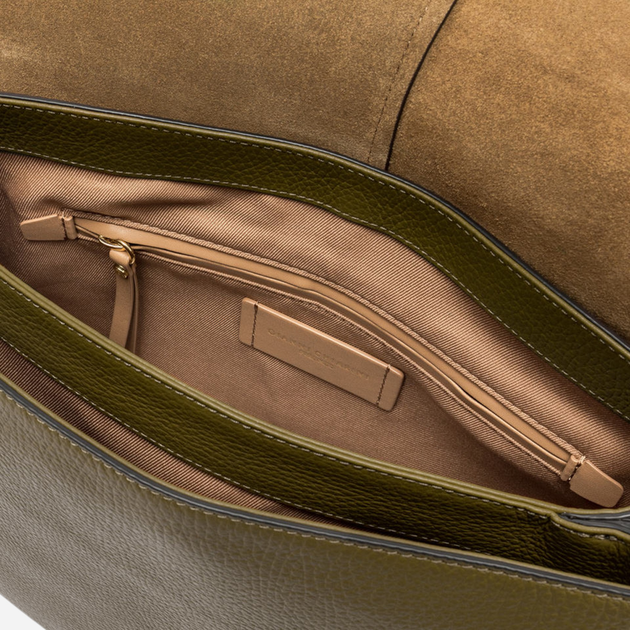 Сумка жіноча з натуральної шкіри середня Gianni Chiarini Helena BS-6037/COMM-GRN-NA-1145 Зелена (800070326685) - зображення 4