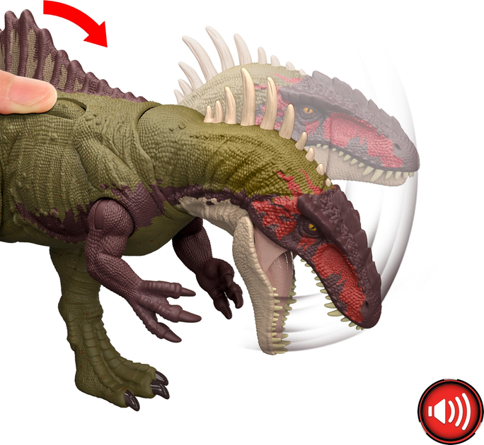 Фігурка Jurassic World Хоробрий рев Беклеспінакса HXF52 43 см (0194735228386) - зображення 7