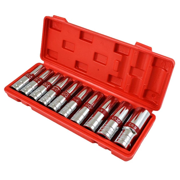 Набор длинных головок 1/2”, 10 единиц, Cr-V, MAXION MXTL- PCS10, (8-24мм) - изображение 3