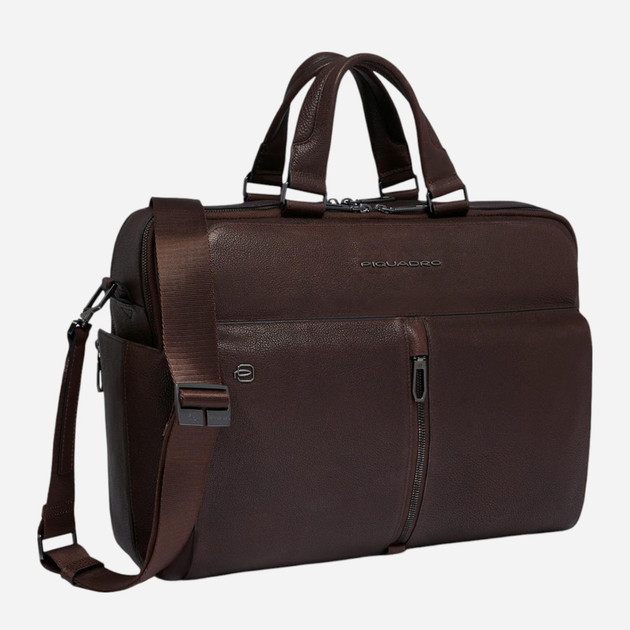 Torba aktówka męska skórzana Piquadro CA6026W130/TM Brązowa (800070326224) - obraz 2