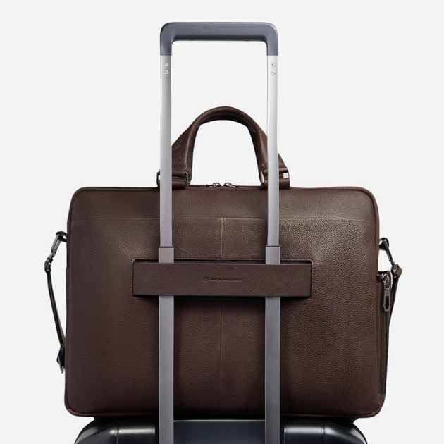 Torba aktówka męska skórzana Piquadro CA6026W130/TM Brązowa (800070326224) - obraz 3