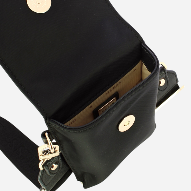 Torebka crossbody damska mała Guess Latona HWYY9211810-BLA Czarna (800070326079) - obraz 4