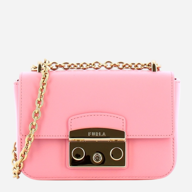 Torebka crossbody damska skórzana Furla Metropolis Mini WB00828AX07332005S10 Różowa (800070302218) - obraz 1
