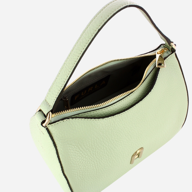 Torba damska skórzana Furla Primula S WB00882BX0041FEL0090 Zielona (800070302236) - obraz 5
