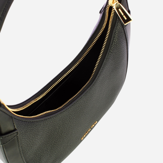 Сумка хобо жіноча з натуральної шкіри середня Michael Kors Preston 30S4G0PL5L-001 Чорна (800070326555) - зображення 4