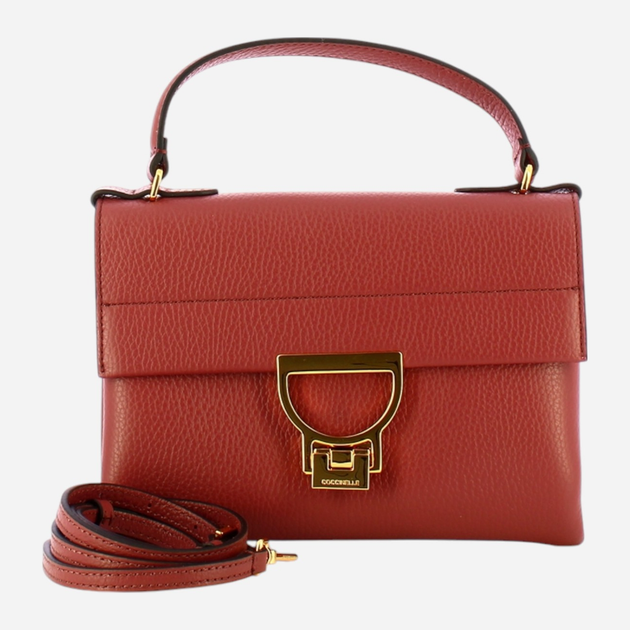 Torebka crossbody damska skórzana Coccinelle Arlettis E1MD5190301-R31 Czerwona (800070326806) - obraz 3