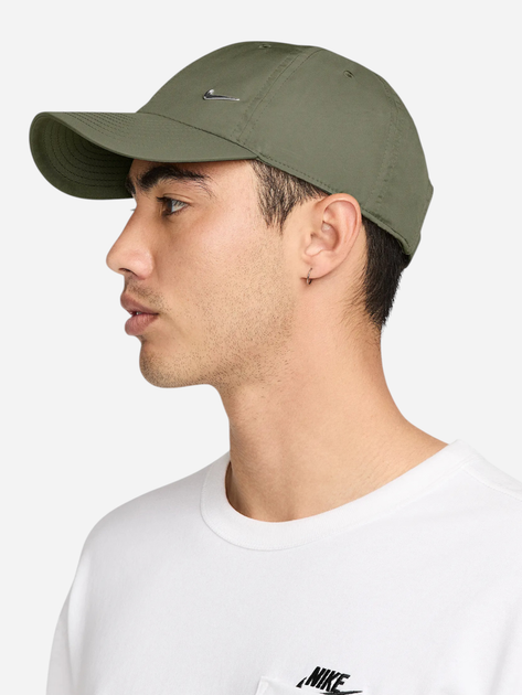 Кепка Nike U NK DF Club Cap U CB MTSWSH L FB5372-222 L-XL Хакі (197860086128) - зображення 3