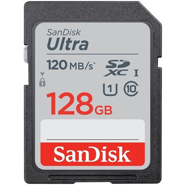 SanDisk Карта пам'яті SD 128GB C10 UHS-I R140MB/s Ultra - изображение 1