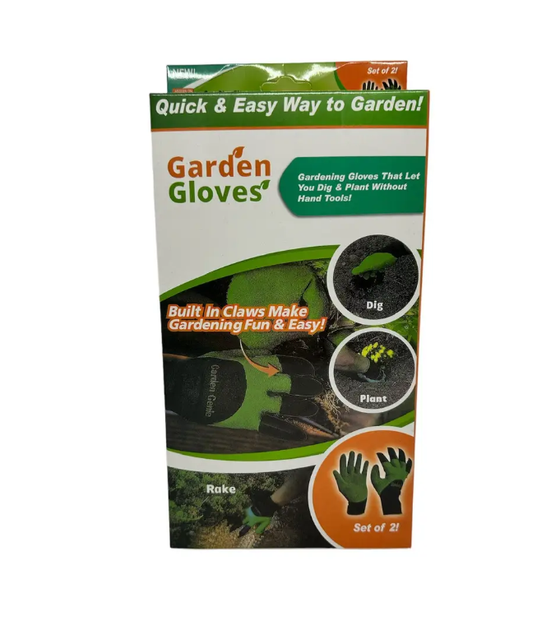 Садові рукавички з пластиковими кігтями Garden Gloves фіолетові (KG-12395) - зображення 3