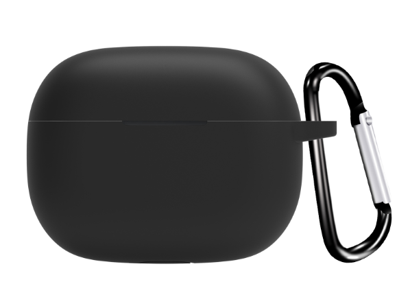 Чохол-накладка CDK для Realme Buds T310 | Silicone Candy Friendly з карабіном (017219) (black) - Фото 2 Чохол-накладка CDK для Realme Buds T310 | Silicone Candy Friendly з карабіном (017219) (black) - зображення 2
