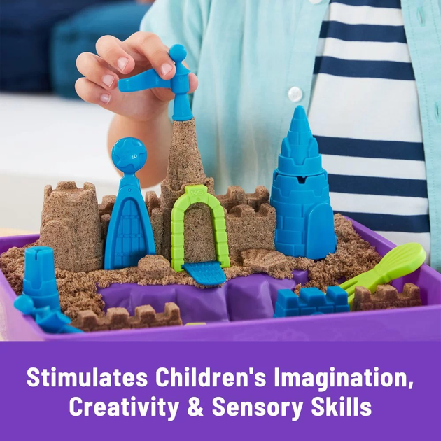 Кінетичний пісок Spin Master Kinetic Sand Замок на пляжі 6067801 (0778988491119) - зображення 6