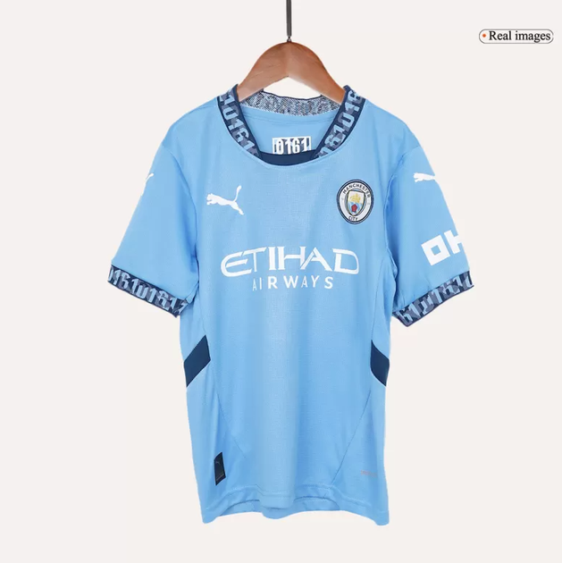 Дитяча футбольна форма Haaland №9 Manchester City 2024-2025, розмір 20 (зріст 115-125 см), біло-блакитна - зображення 8