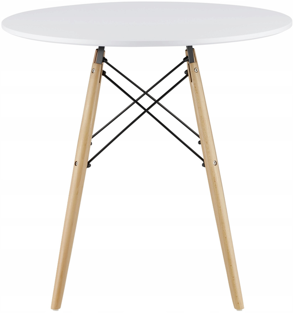 Stolik kawowy ModernHome by Multistore 80 cm biały (KJZB200-80) - obraz 3