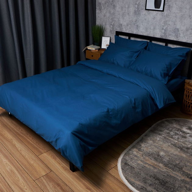 Комплект постельного белья Moon&Star Сімейний 160х220х2 наволочки 2х70х70 Satin Premium Deep Blue (MS-820008537) від Rozetka на платформі USKIDKA Акція на Комплект постельного белья Moon&Star Сімейний 160х220х2 наволочки 2х70х70 Satin Premium Deep Blue (MS-820008537) від Rozetka
