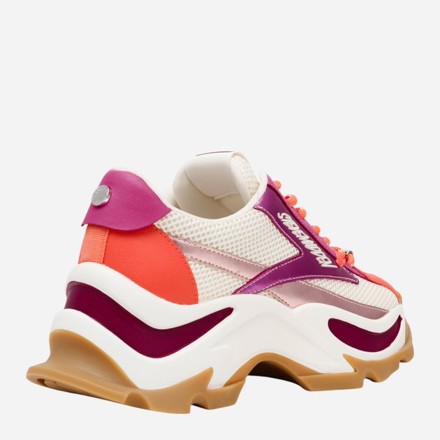 Жіночі снікери Steve Madden Zoomz SM11002327-PC4 39 24.6 см Бежевий/Фіолетовий (8720857668612) - зображення 3