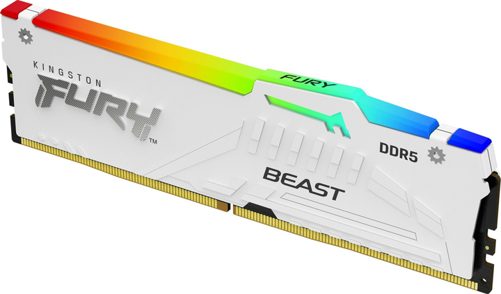 Оперативна пам'ять Kingston Fury DDR5-6000 16384MB PC5-48000 Beast RGB White (KF560C36BWE2A-16) - зображення 3
