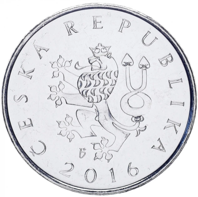 Монета Чехия 1 крона 2016 UNC - изображение 2