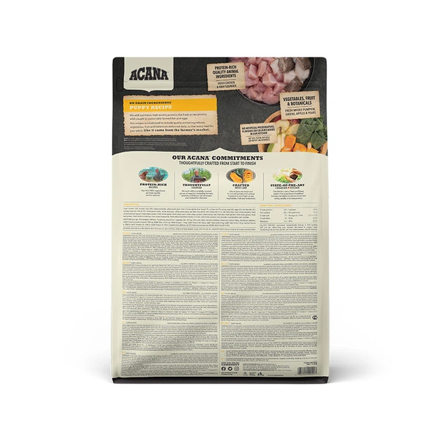 Сухий корм для собак ACANA Puppy Recipe для цуценят всіх порід 340g (x30) - Фото 4 Сухий корм для собак ACANA Puppy Recipe для цуценят всіх порід 340g (x30) - изображение 4