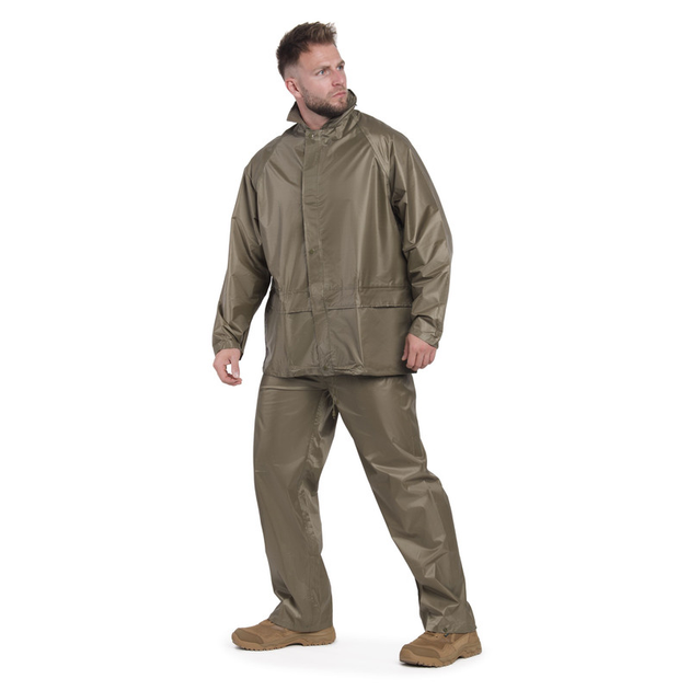 Костюм тактичний Mil-Tec непромокний Rainproof Set jacket pants L Olive (10625001-904-L) - зображення 2