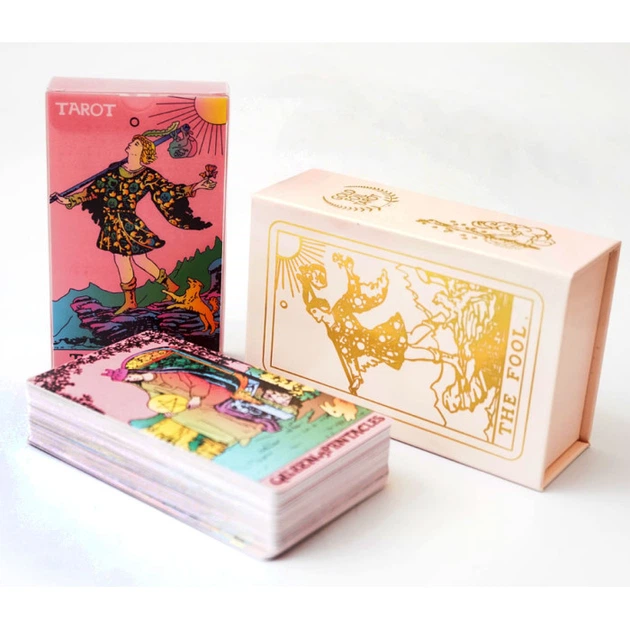 Карты Таро Уэйта Waite's Tarot Cards розовая коробка Zen Garden od